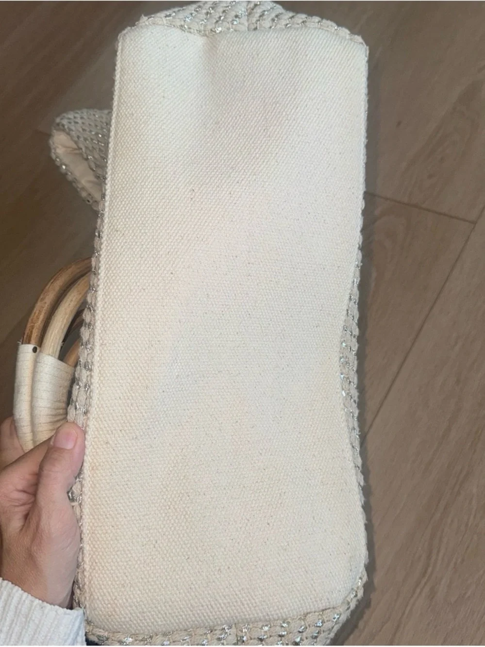 America & Beyond Birch, Hand Woven- Beach Tote
